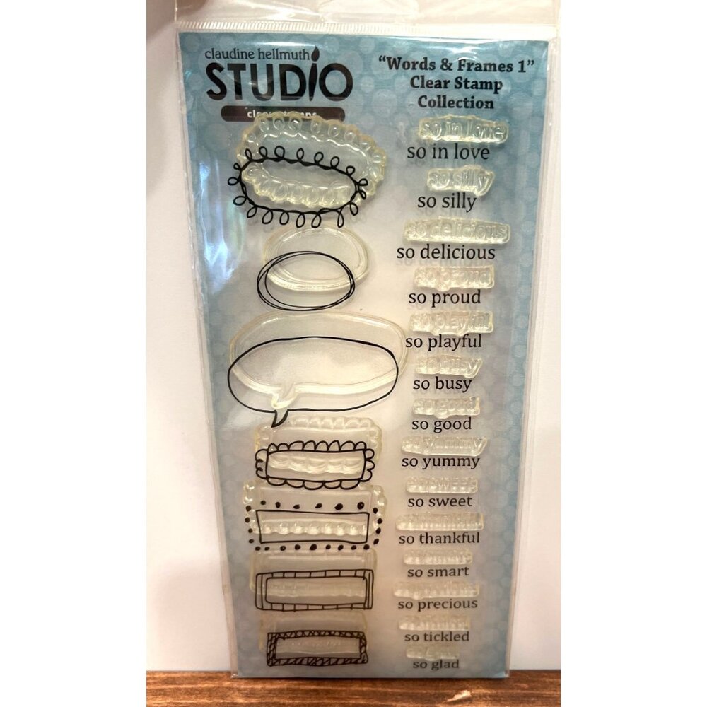 Claudine Hellmuth Studio Words & Frames Clear Stamp Collection CH534704